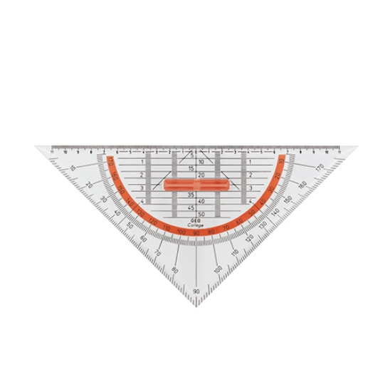 Imagem de ESQUADRO GEOMÉTRICO 25CM ARISTO COM PEGA REMOVÍVEL (AR23008)