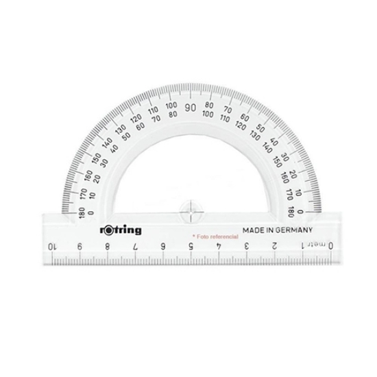 Imagem de TRANSFERIDOR 180º/10CM ROTRING PLÁSTICO (S0221230)
