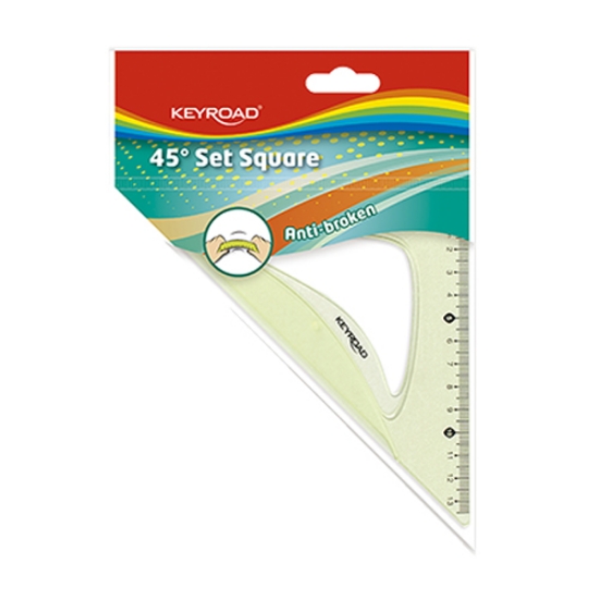 Imagem de BLISTER 1 ESQUADRO 45º/13CM KEYROAD INQUEBRÁVEL (KR971051-K)