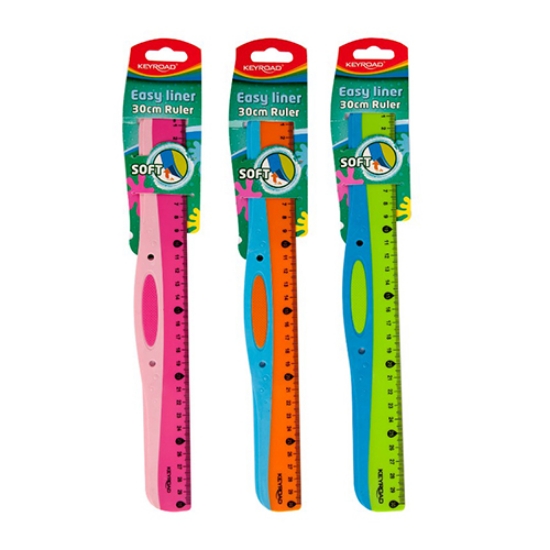 Imagem de BLISTER 1 RÉGUA 30CM KEYROAD SOFT GRIP (KR971236)