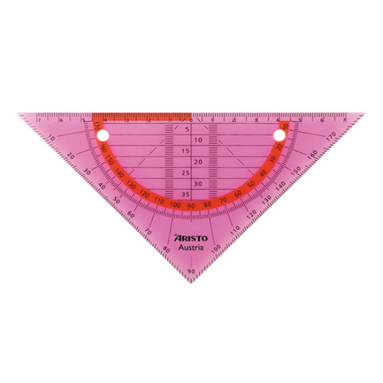 Imagem de ESQUADRO GEOMÉTRICO 16CM ARISTO GEOFLEX ROSA (AR23009NP)